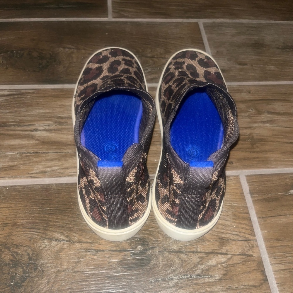 Rothy's The Chelsea Leopard Wildcat Knit Hi Top Sneakers Boots Shoes Women’s - Picture 3 of 5